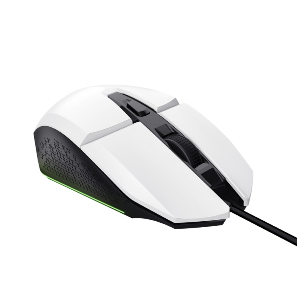 Rato Gamer Iluminado Trust Felox - Velocidade Ajustável 200-6400 DPI - 3 Configurações LED Multicolor - 6 Botões Programáveis