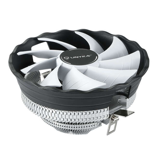 Unykach Jotun DF 120 Branco - Cooler Compacto para CPU de 120mm - Perfil Baixo - Velocidade Máxima 1600rpm - Branco/Preto