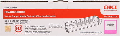 OKI C8600/ C8800 Magenta - 43487710