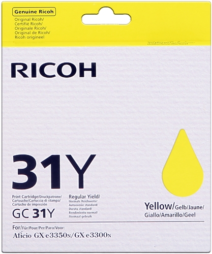 Ricoh GC31Y Amarelo Gel 