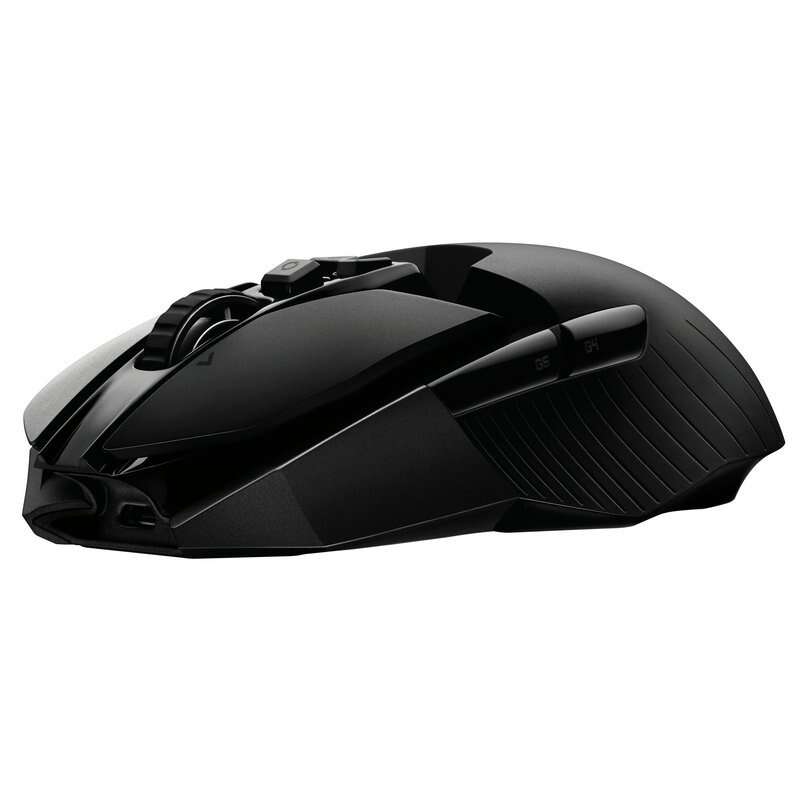 Rato USB sem fios Logitech G903 Lightspeed 16000 dpi - 10 botões programáveis ​​- Iluminação RGB - Sensor Hero - Tecnologia Lightspeed - Peso ajustável - Uso ambidestro - Preto