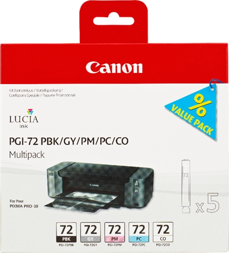 Canon Pgi72kitph	- 5 Tinteiros Kit Photo