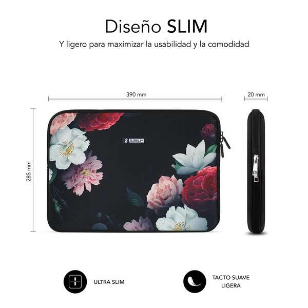 Capa de Neoprene Subblim Trendy - 3 mm de espessura - Resistente a choques e quedas - Cor de flores
