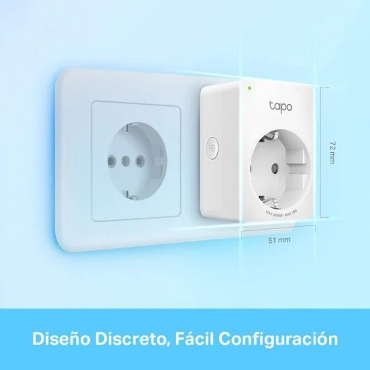 TP-Link Tapo P110 Mini Smart Wi-Fi Plug - Temporizador - Controlo por Voz - Programável