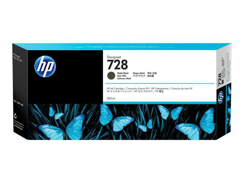 HP728 - Hpf9j68a	Preto Mate - 300ml