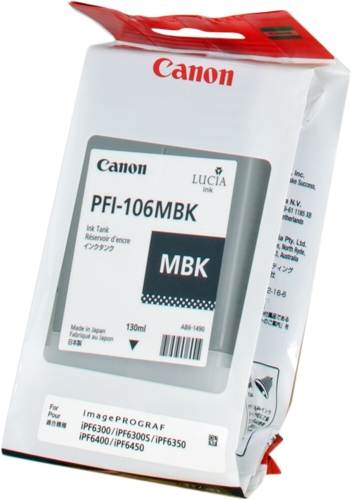 Canon Pfi106mbk  Preto Mate