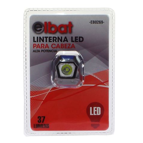 Farol LED Elbat - 2 Leds - 37lm - Peso 30gr
