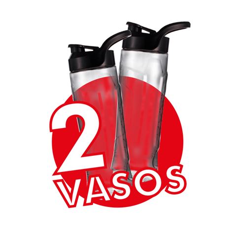 Liquidificador Muvip Smoothie 300W Aço Inoxidável 2 Copos 600ml - Várias Cores