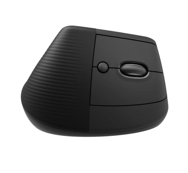 Rato Logitech Lift Vertical Bluetooth e USB sem fios 4000 dpi - 5 botões - Utilização para destros - Preto/Cinza