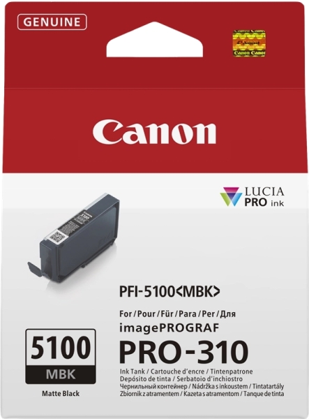 Canon PFI5100 Preto  Mate  - PFI5100MBK/ 6951C001
