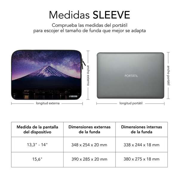 Capa de Neoprene Subblim Trendy para Portátil de 15,6