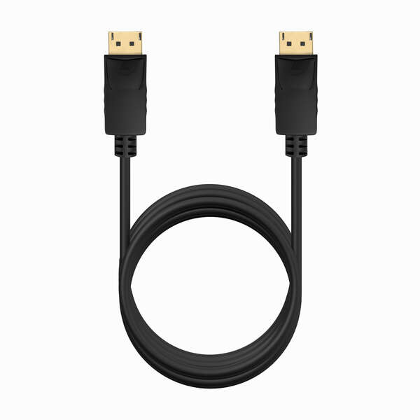 Cabo Aisens Displayport V1.2 CCS 4K a 60 Hz - DP/M-DP/M - 2,0 m - Cor preto