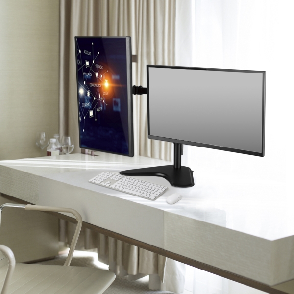 Suporte de secretária Ewent para 2 monitores até 32