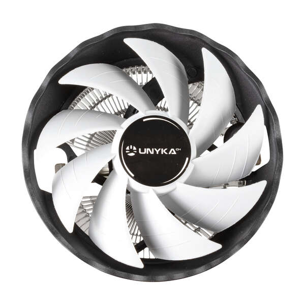 Unykach Jotun DF 120 Branco - Cooler Compacto para CPU de 120mm - Perfil Baixo - Velocidade Máxima 1600rpm - Branco/Preto