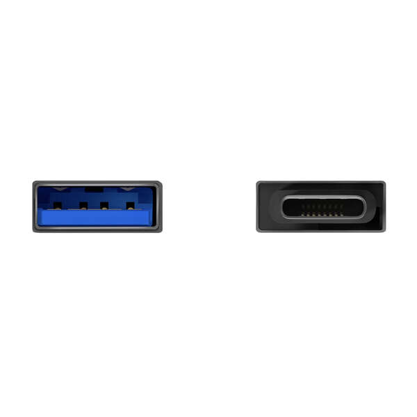 Adaptador Aisens Mini USB 3.2 GEN1 3A em alumínio - Tipo USB-C/M-A/H - Cor cinzento