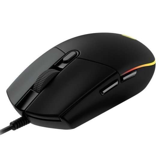 Rato USB Logitech G203 Lightsync 8000 dpi - 5 botões programáveis ​​​​- Iluminação RGB Lightsync - Utilização por destros - Cabo de 2,10 m - Preto