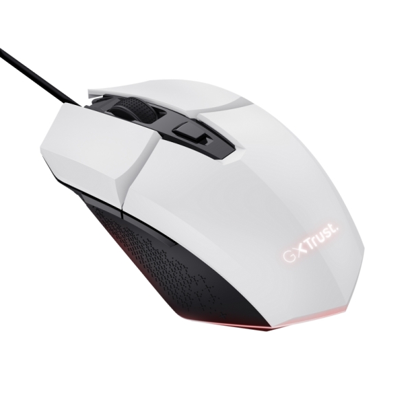 Rato Gamer Iluminado Trust Felox - Velocidade Ajustável 200-6400 DPI - 3 Configurações LED Multicolor - 6 Botões Programáveis