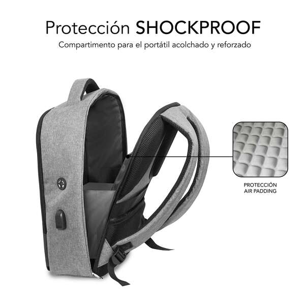 Mochila antirroubo Subblim para portáteis de 15,6