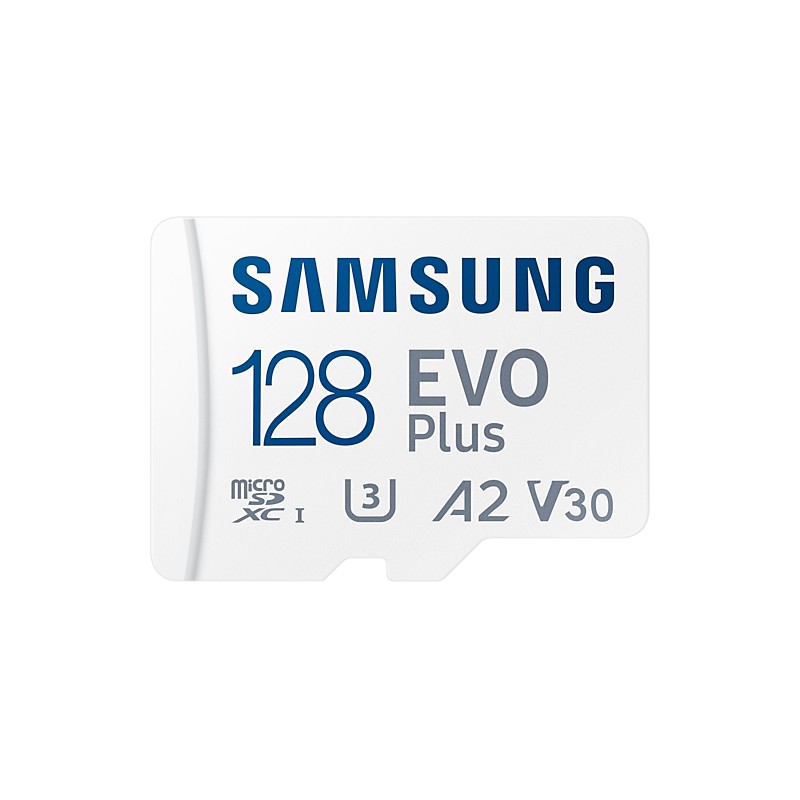 Cartão Samsung EVO Plus Micro SDXC 128GB UHS-I U3 Classe 10 com adaptador
