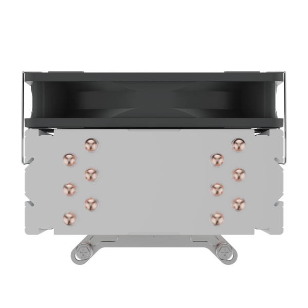 Cooler para CPU Unykach Unycool H60 - Universal para várias tomadas - Ventoinha de 120 mm - Preto