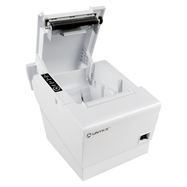 Unykach POS5 White Impressora Termica de Recibos - Velocidade 230mm/s - USB, RJ-45, RJ-12 y RJ11