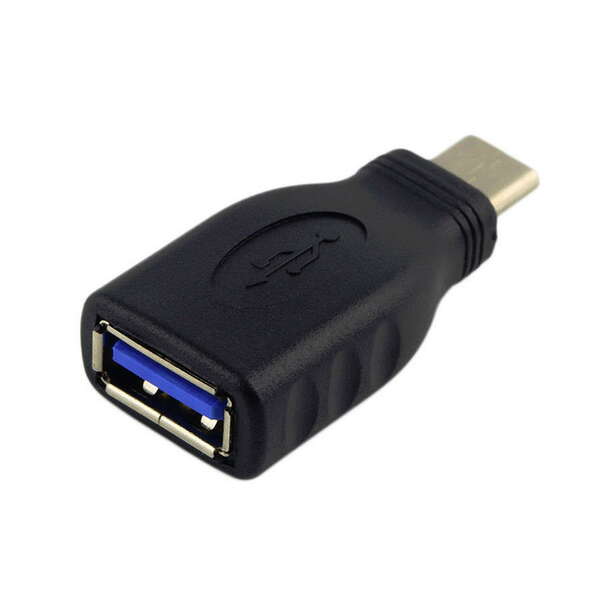 Adaptador Aisens USB 3.1 Gen1 5Gbps 3A - USB-C/M-A Fêmea - Preto