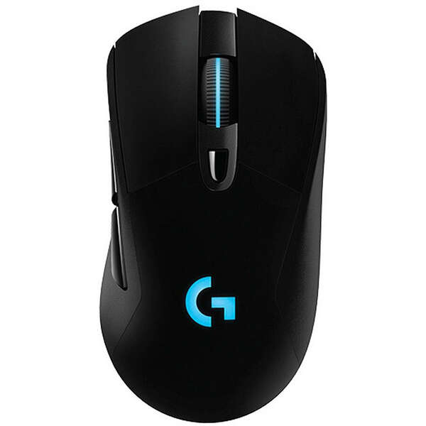 Rato USB sem fios Logitech G703 Lightspeed 16000 dpi - 5 botões - Peso regulável - Iluminação LED - Utilização por destros - Preto