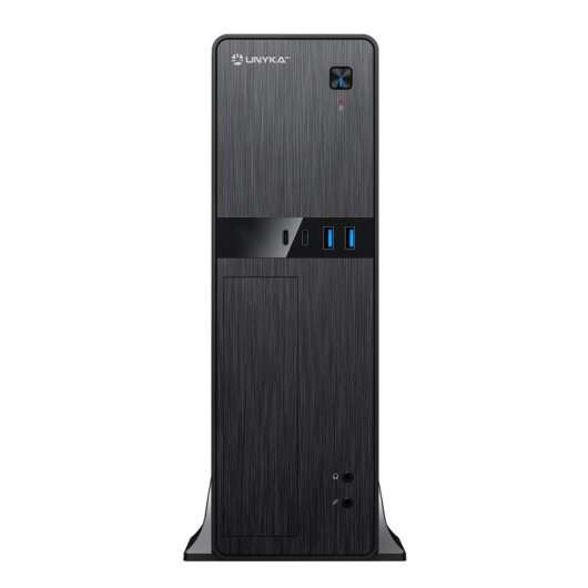 Caixa Unykach UK52112 MicroATX Tower + Fonte de Alimentação SFX de 450 W - Suporta unidades de 3,5