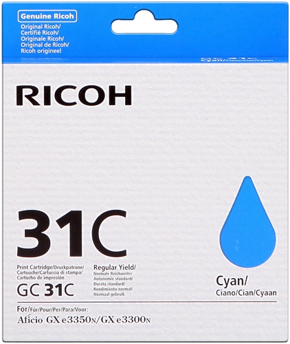 Ricoh GC31C Azul  Gel 