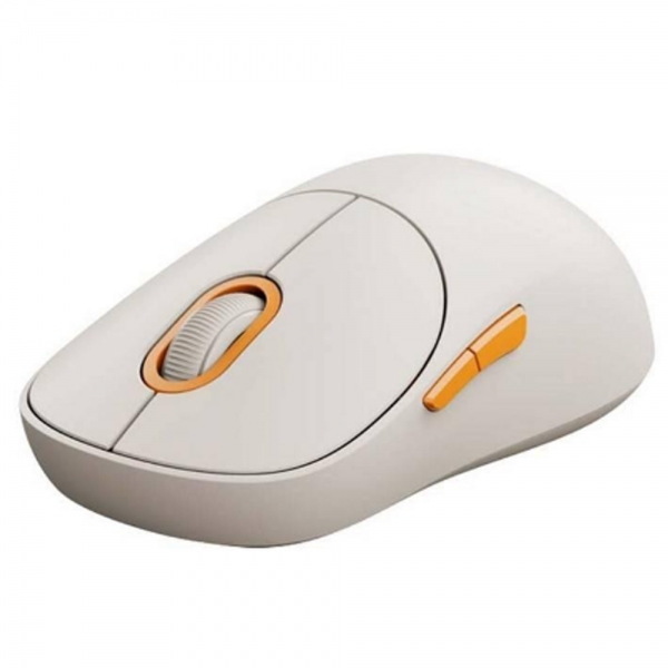 Rato sem fios Xiaomi 3 com adaptador de 2,4 GHz e Bluetooth 1200 dpi - 5 botões - Utilização para destros - Branco