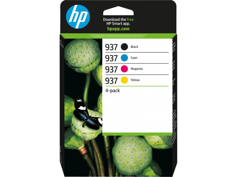 HP937 Pack de 4 Tinteiros - 6C400NE