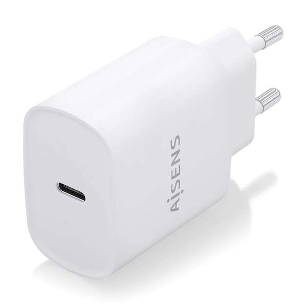 Carregador Aisens USB-C PD3.0 1 porta 1xUSB-C 20W - Branco