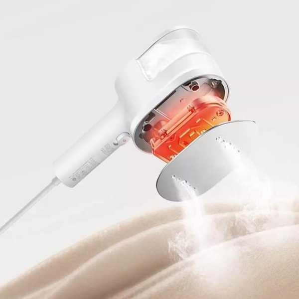Ferro de engomar a vapor Xiaomi 100W portátil - Pressão até 30 kPa - Utilização vertical e horizontal - Pré-aquecimento em 30 segundos - Branco
