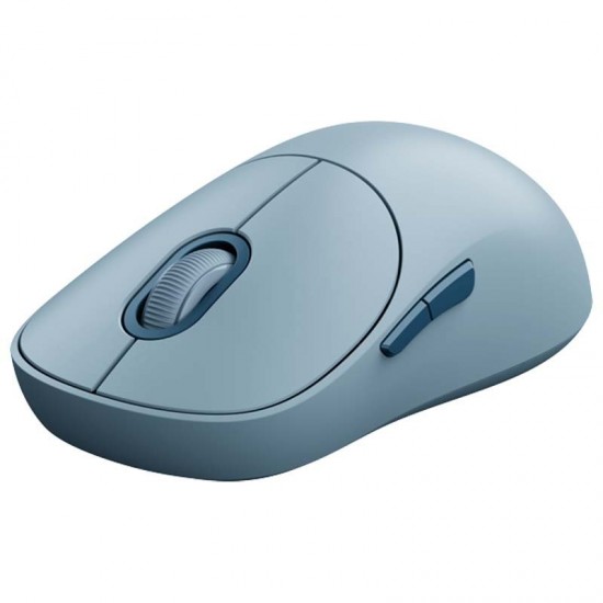 Rato sem fios Xiaomi 3 com adaptador de 2,4 GHz e Bluetooth 1200 dpi - 5 botões - Utilização para destros - Azul