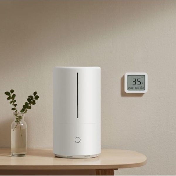 Xiaomi Mi Monitor de Temperatura e Humidade 3 Bluetooth - Temperatura de 0 a 60°C e Humidade de 0% a 99% HR - Data e Hora - Branco