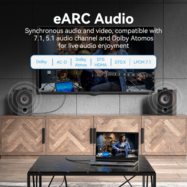 Vention Cabo HDMI Macho a HDMI Macho 2.1 8K - 1m - Cor azul