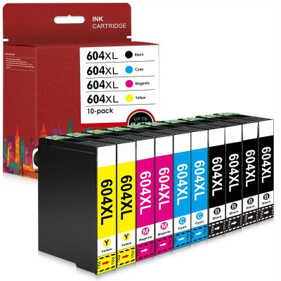 Pack Epson 604XL - 4 Pretos + 2 cada cor Compativeis