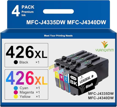 PACK 4 BROTHER LC426XL - 1 CADA COR COMPATIVEL