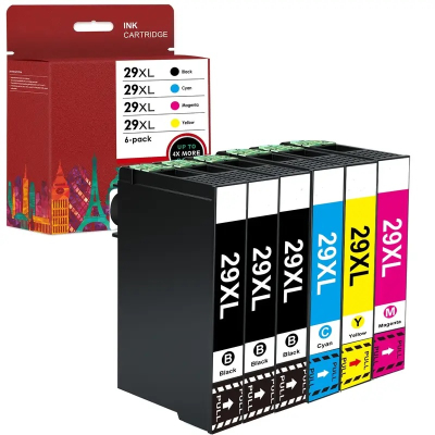Pack Epson T29XL - 3 Pretos + 1 Cada Cor Compativel