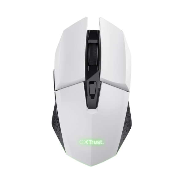 Rato gaming sem fios recarregável Trust - Velocidade ajustável de 800 a 4800 DPI - Até 80 horas de jogo - 4 opções de iluminação LED - 6 botões e seleção de DPI