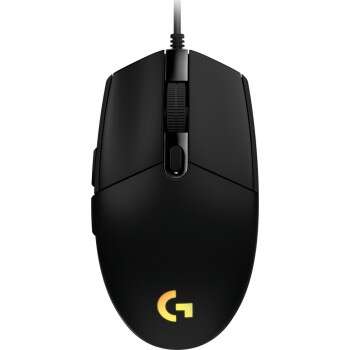 Rato USB Logitech G203 Lightsync 8000 dpi - 5 botões programáveis ​​​​- Iluminação RGB Lightsync - Utilização por destros - Cabo de 2,10 m - Preto