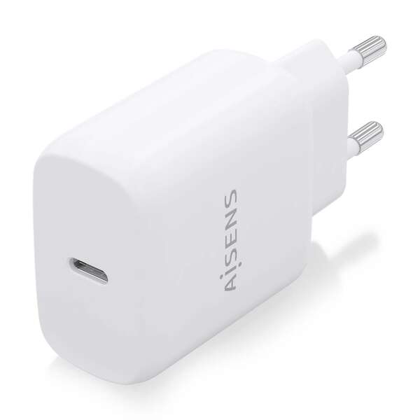 Aisens Carregador USB-C PD3.0 1 Porto 1xUSB-C 25W - Cor Branco