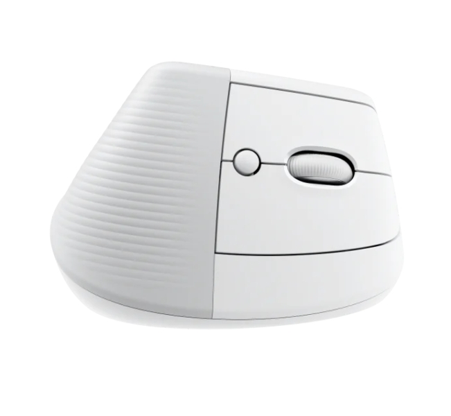 Rato Logitech Lift Vertical Bluetooth e USB sem fios 4000 dpi - 5 botões - Utilização para destros - Branco