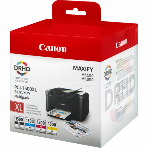 Canon Pgi1500xlkit	Pack 4 Pgi1500xl Bk/c/m/y