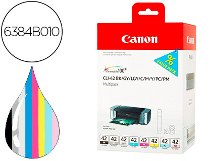 Canon Kit Cli42 - (cli42bk /c/m/y/ Pc/pm/gy /lgy)