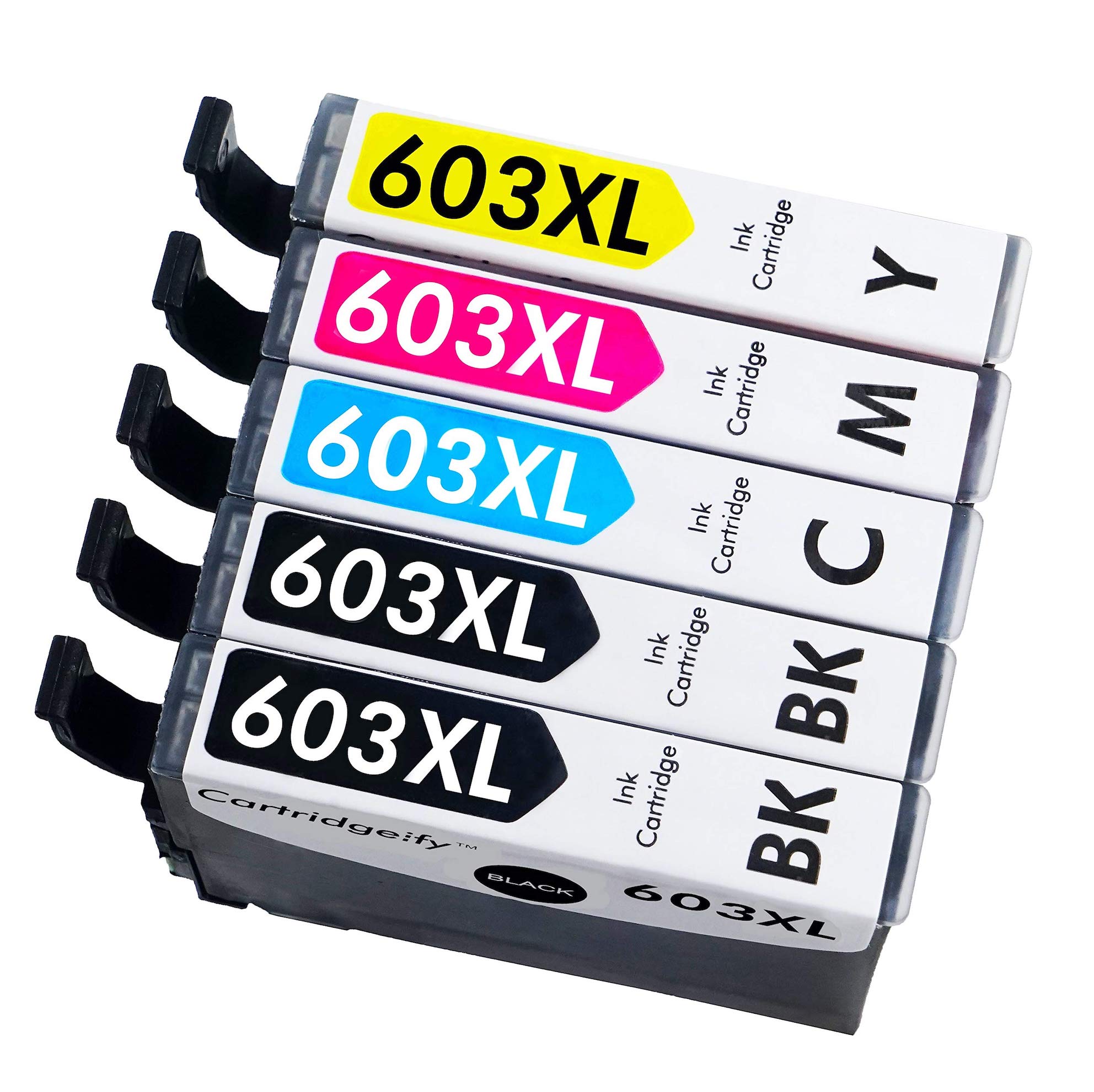 Pack Epson 603XL - 5 Unid. ( 2 BK+ 1 cada cor) Compativel