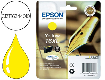 Epson T163440 Amarelo Alta Capacidade 