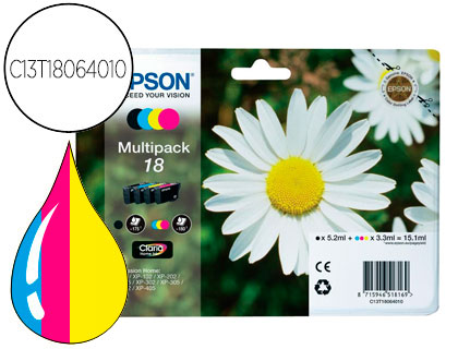 Epson T180640 Pack 4 Cores
