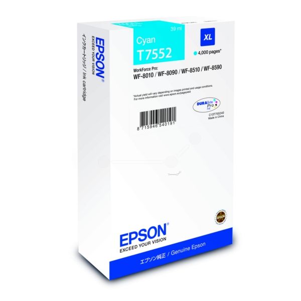 Epson T755240 XL Azul 