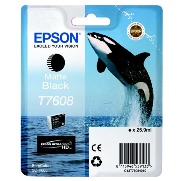 Epson T760840	Preto Matte